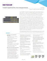 Netgear GS728TPP – 28PT GE POE+ SMART SWITCH データシート