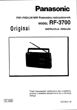 Panasonic rf-3700 Guia De Utilização