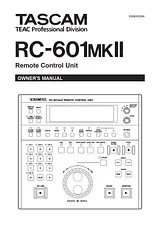 Tascam RC-601mkII Manual Do Utilizador