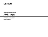 Denon AVR-1706 User Manual