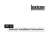 Lexicon MC-12 Istruzione Sull'Installazione