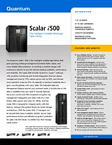 Quantum Scalar i500 HP LTO-4 LSC5H-UTDM-L4HA Fascicule