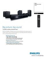 Philips Blu-ray home theater system HTS3306 HTS3306/F7 Leaflet