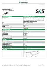 Sks Hirschmann Banana plug Plug, straight Pin diameter: 4 mm Red BSB 20 K 1 pc(s) 930729101 Scheda Tecnica
