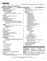 Toshiba C675-S7200 PSC3UU-00N00G User Manual