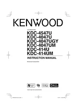 Kenwood KDC-414U ユーザーズマニュアル