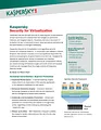 Kaspersky Lab Security f/Virtualization, 10-14u, 1Y, Base KL4151XAKFS Leaflet
