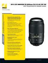Nikon 55-300MM Lens Folleto