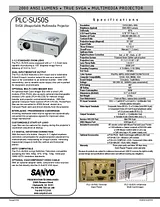 Sanyo PLC-SU50S Guia De Especificação