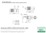 Bkl Electronic mini DIN connector Socket, straight Number of pins: 6 0204116 1 pc(s) 0204116 Data Sheet