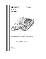 Panasonic KX-TDA User Manual