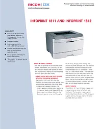 InfoPrint 1812 dn 39V2711 User Manual