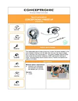 Conceptronic Fashion sports headset C08-032 Folheto