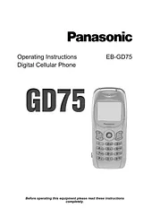 Panasonic EB-GD75 Руководство По Работе