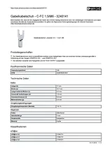 Phoenix Contact U terminal 0.5 mm² 1 mm² M6 Not insulated Metal 3240141 100 pc(s) 3240141 Data Sheet