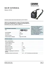 Phoenix Contact Sensor/Actuator cable SAC-5P- 5,0-PUR/AD-2L 1435108 1435108 Data Sheet