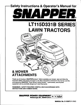 Snapper LT115D331B Series Manual Do Utilizador