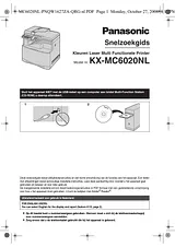 Panasonic KXMC6020NL Guida Al Funzionamento