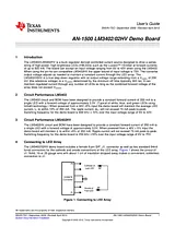 Texas Instruments LM3402HV Evaluation Board LM3402HVEVAL/NOPB LM3402HVEVAL/NOPB Manual De Usuario