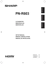 Sharp PN-R603 ユーザーズマニュアル