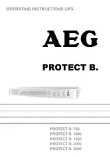AEG PROTECT B. 1000 Справочник Пользователя