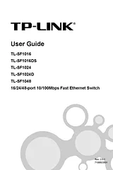 TP-LINK 24-Port 10/100Mbps Fast Ethernet Switch TL-SF1024 Ficha De Dados