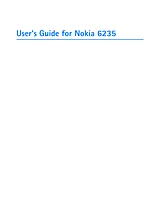 Nokia 6235 Manuel D’Utilisation