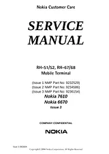 Nokia 7610, 6670 Service Manual