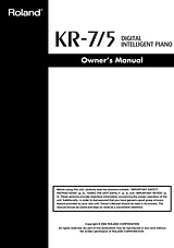 Roland kr-5 Manuale Proprietario