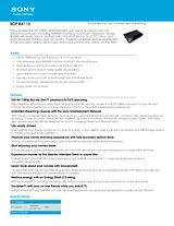 Sony BDP-BX110 Guide De Spécification