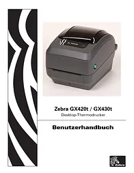 Zebra Technologies ZEBRA LABELS-PRINTER GX430T GX43-102520-000 User Manual