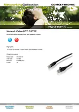 Conceptronic Network Cable UTP CAT5E C32-005 Merkblatt