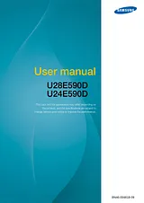 Samsung UHD Monitor U24E590D LED (24") Manuel D’Utilisation