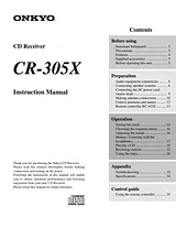 ONKYO CR-305X 지침 매뉴얼