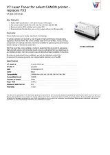 V7 Laser Toner for select CANON printer - replaces FX3 V7-B03-C0FX3-BK 产品宣传页