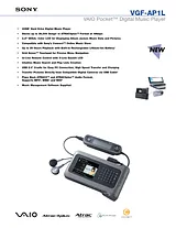 Sony VGF-AP1L Guide De Spécification