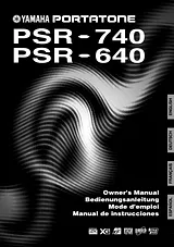 Yamaha PSR-640 Manual Do Utilizador