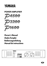 Yamaha P1600 Owner's Manual