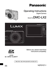 Panasonic DMC-LX2 Operating Guide