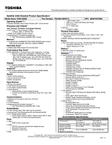 Toshiba u400-s1002v Specification Guide