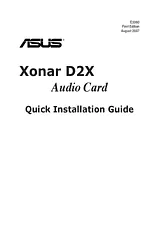 ASUS Xonar D2X XONAR D2X Manuel D’Utilisation