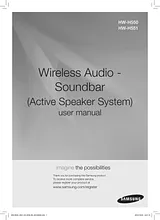 Samsung 2014 2.1 Channel Wireless Audio Soundbar User Manual