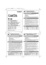 Olympus P-10 Digital Photo Printer Introduction Manual