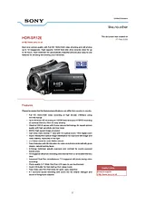 Sony HDR-SR12E Manual De Usuario