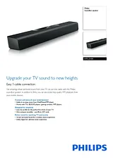 Philips Soundbar speaker HTL2100 HTL2100/12 Leaflet