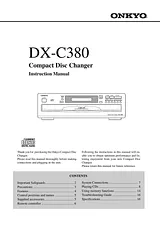 ONKYO DX-C380 ユーザーズマニュアル
