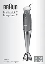 Braun Multiquick 7 MR700 Manuale Utente