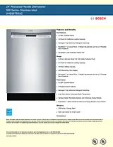 Bosch SHE65T55UC Specification Guide