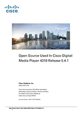 Cisco Cisco Edge 300 Digital Media Player Licensing Information