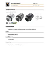 Lappkabel Cable gland M25 Polyamide Silver-grey (RAL 7001) 53112878 1 pc(s) 53112878 Hoja De Datos